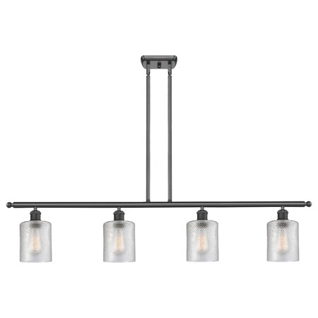 Innovations Lighting 4 Light Cobbleskill 48 Inch Island Light, 688584 516-4I-BK-G112